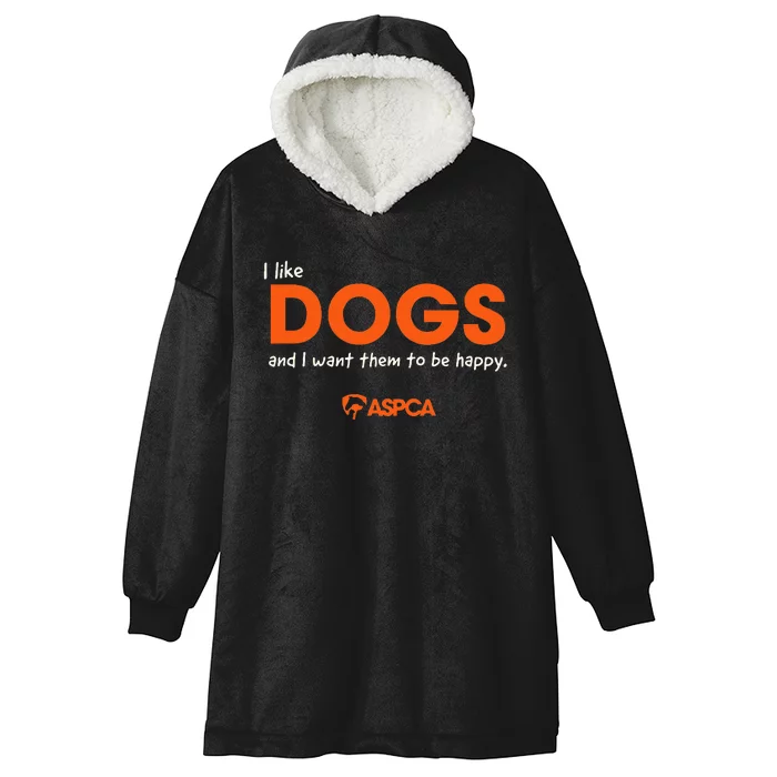 I Like Dogs Hooded Wearable Blanket