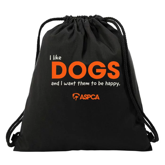 I Like Dogs Drawstring Bag