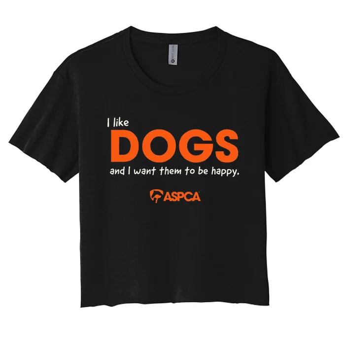 I Like Dogs Women's Crop Top Tee