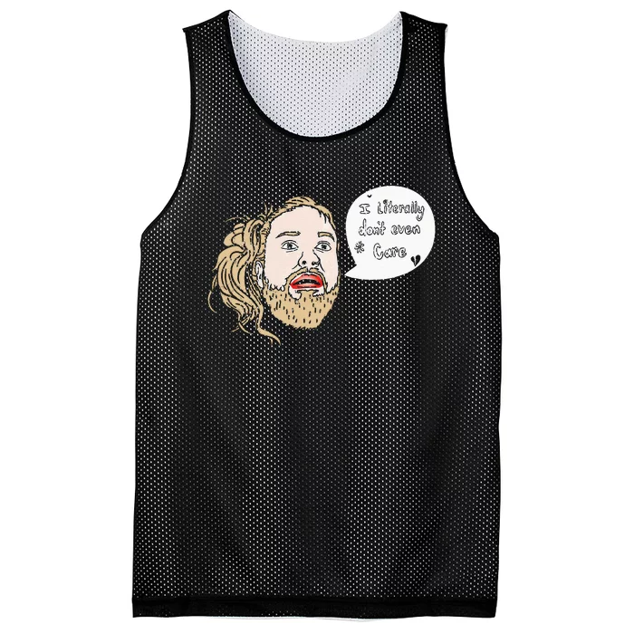 I Literally Dont Even Care Mesh Reversible Basketball Jersey Tank