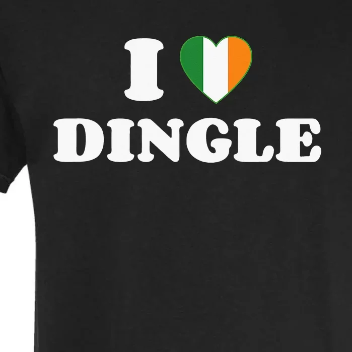 I Love Dingle Ireland Flag Irish Heart Saint Patricks Day Garment-Dyed Heavyweight T-Shirt