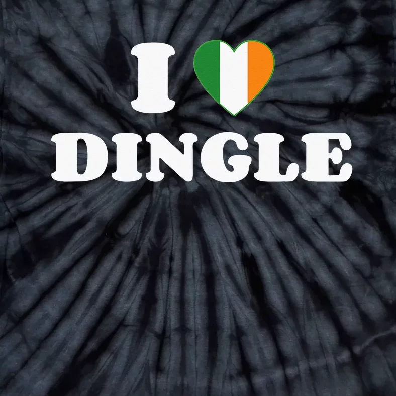 I Love Dingle Ireland Flag Irish Heart Saint Patricks Day Tie-Dye T-Shirt