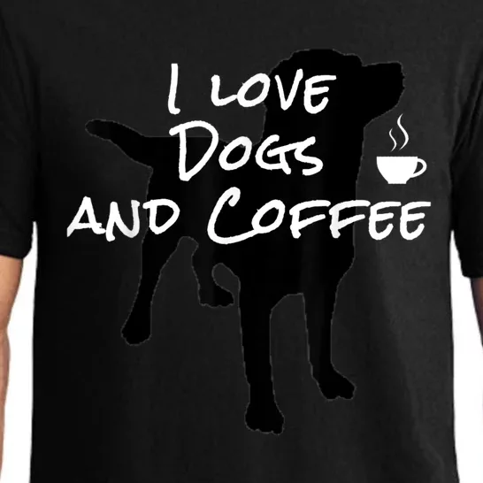 I Love Dogs And Coffee Coffee Dogs Men Women Pajama Set