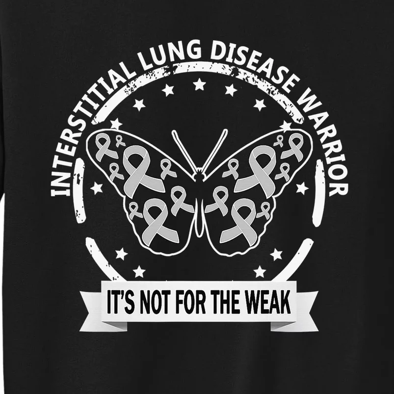 Interstitial Lung Disease betterfly ribbon awareness apparel Sweatshirt