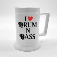 I Love Drum And Bass Rock Beer Stein