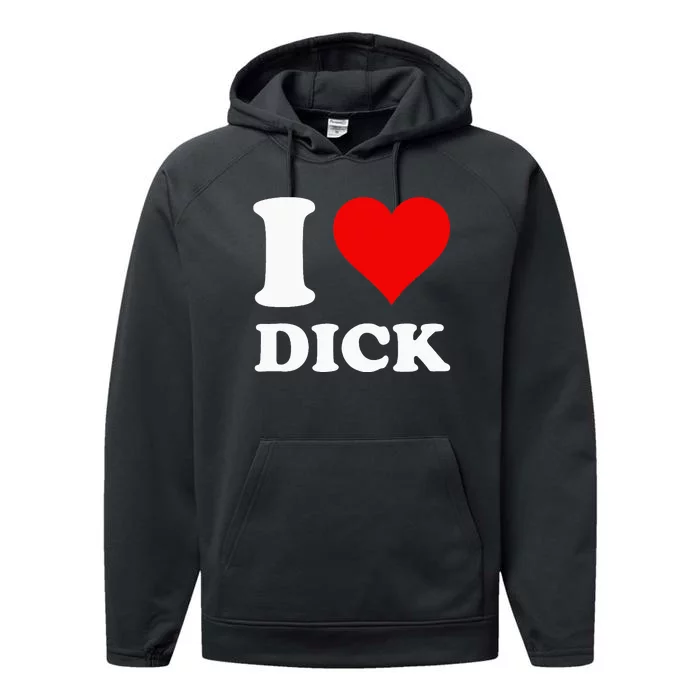 I Love Dick Performance Fleece Hoodie