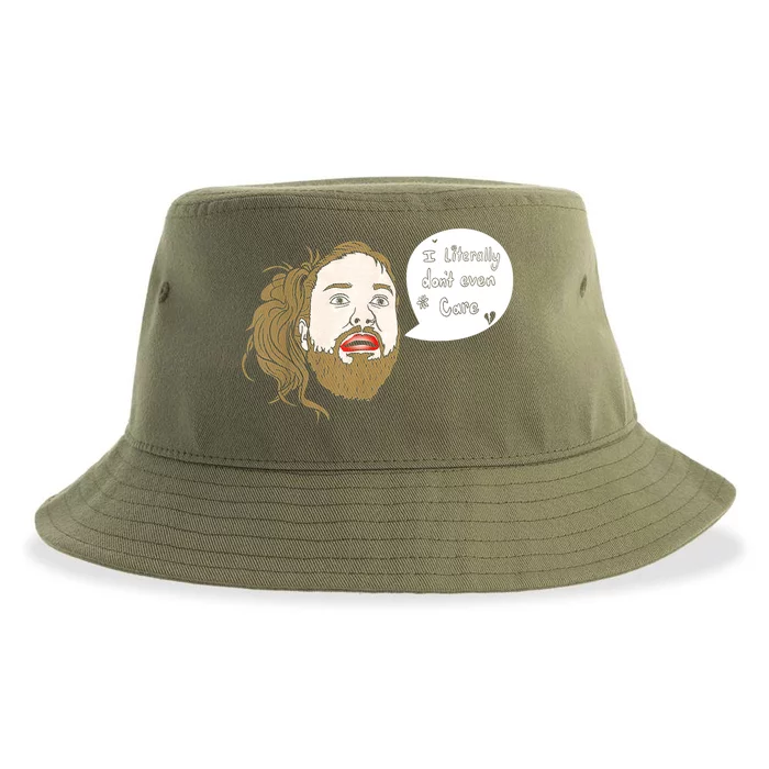 I Literally Don't Even Care Sustainable Bucket Hat