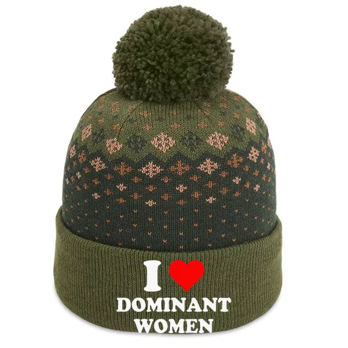 I Love Dominant Women The Baniff Cuffed Pom Beanie