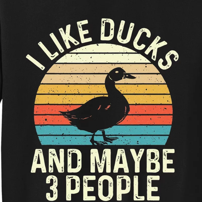 I Like Ducks And Maybe 3 People Duck Lover Sweatshirt