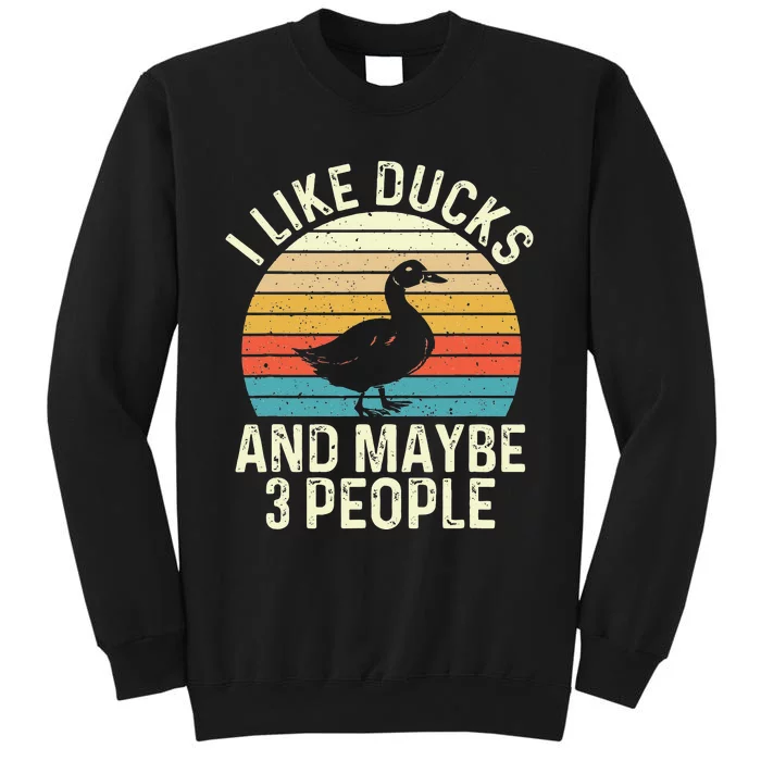 I Like Ducks And Maybe 3 People Duck Lover Sweatshirt