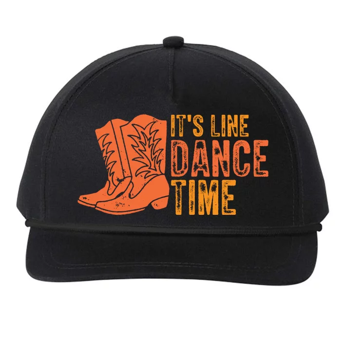 It's Line Dancing Time T S Snapback Five-Panel Rope Hat