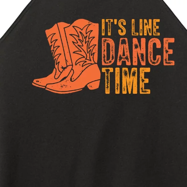 It's Line Dancing Time T S Women’s Perfect Tri Rocker Tank