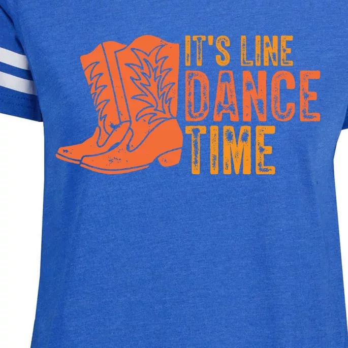 It's Line Dancing Time T S Enza Ladies Jersey Football T-Shirt