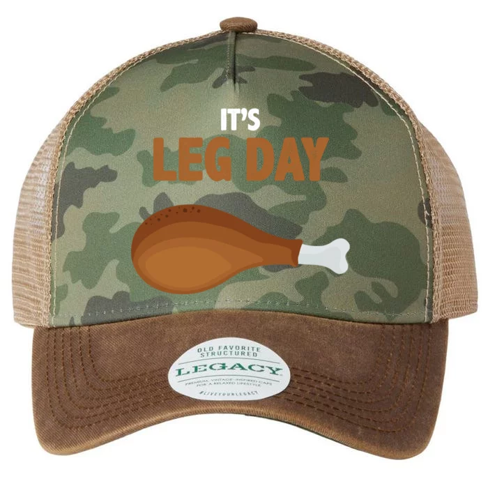 It's Leg Day Funny Turkey Legacy Tie Dye Trucker Hat