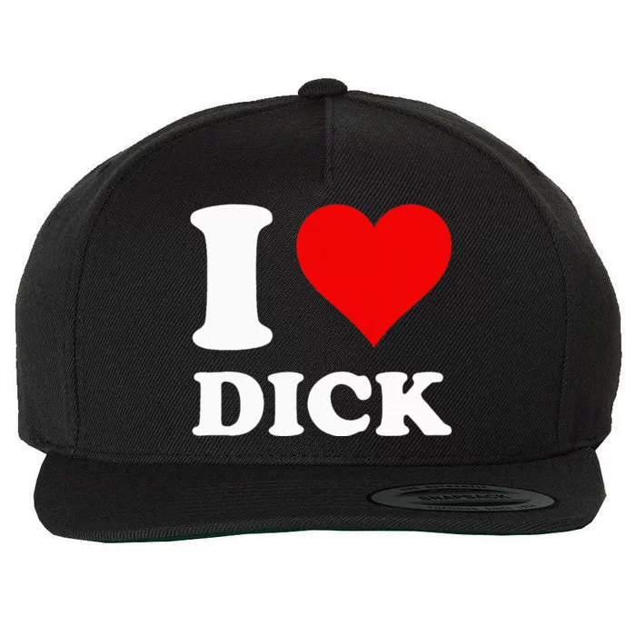 I Love Dick Wool Snapback Cap