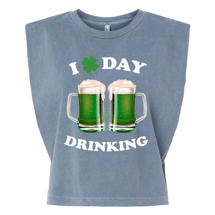 I Love Day Drinking St Patrick's Day Party Garment-Dyed Women's Muscle Tee