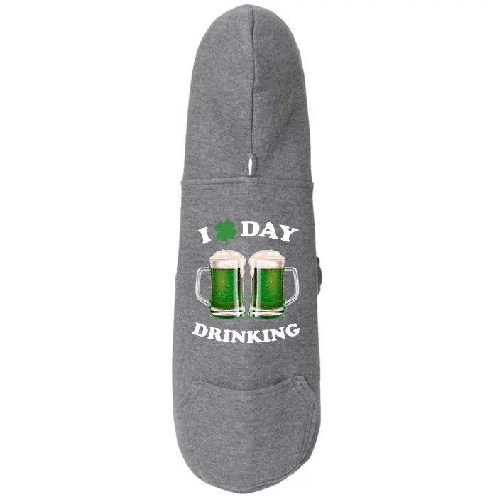 I Love Day Drinking St Patrick's Day Party Doggie 3-End Fleece Hoodie