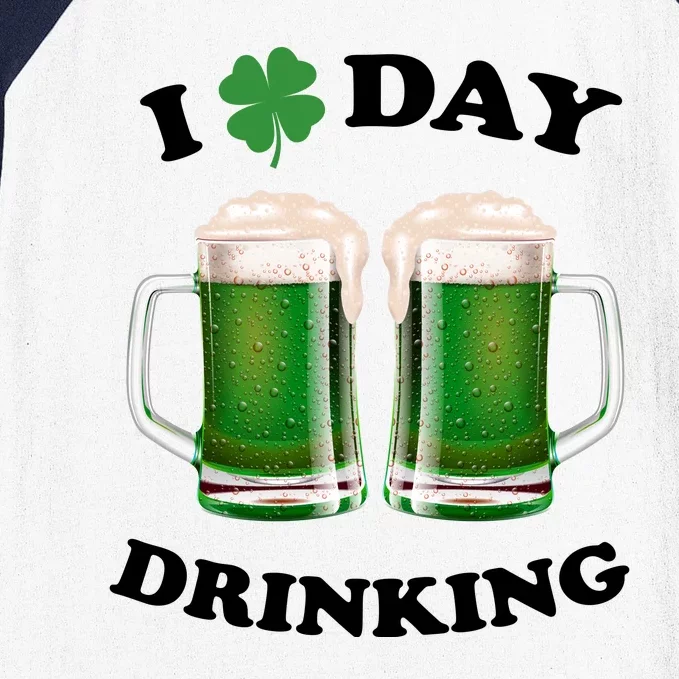 I Love Day Drinking St Patrick's Day Party Baseball Sleeve Shirt