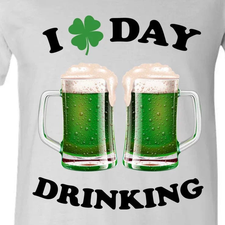 I Love Day Drinking St Patrick's Day Party V-Neck T-Shirt