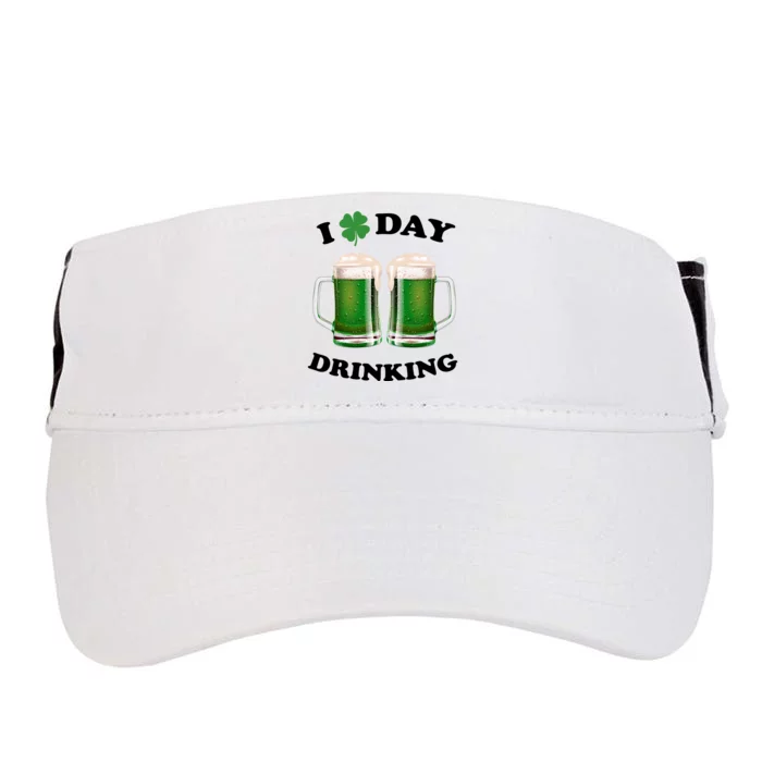 I Love Day Drinking St Patrick's Day Party Adult Drive Performance Visor