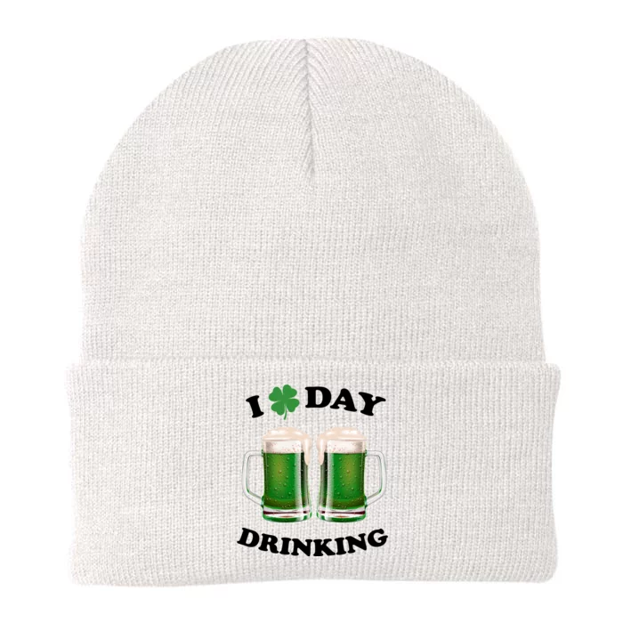 I Love Day Drinking St Patrick's Day Party Knit Cap Winter Beanie