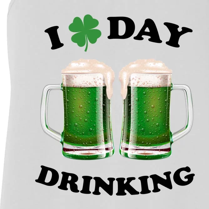 I Love Day Drinking St Patrick's Day Party Women's Racerback Tank