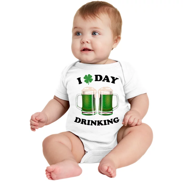 I Love Day Drinking St Patrick's Day Party Baby Bodysuit