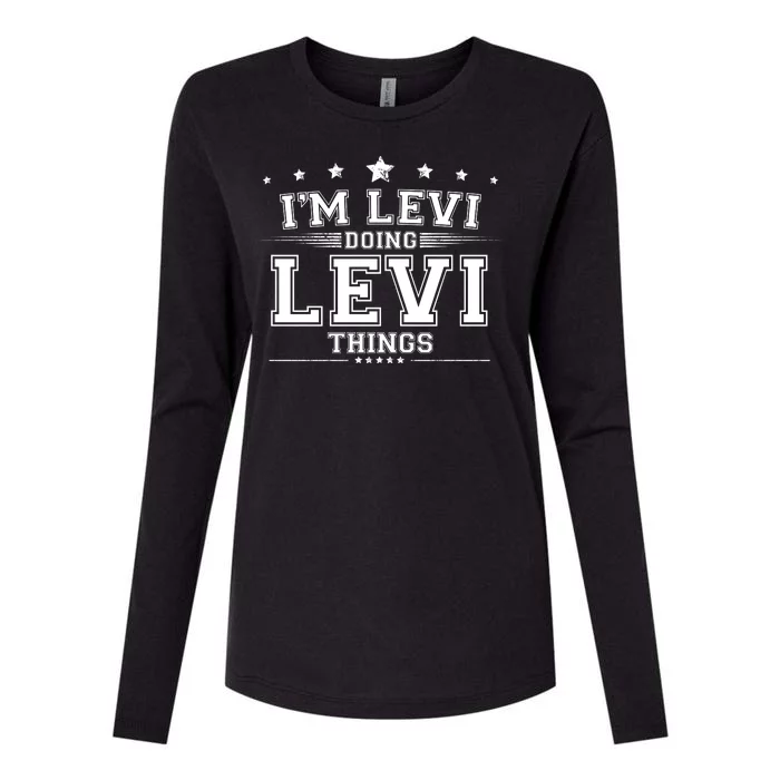 Im Levi Doing Levi Things Womens Cotton Relaxed Long Sleeve T-Shirt