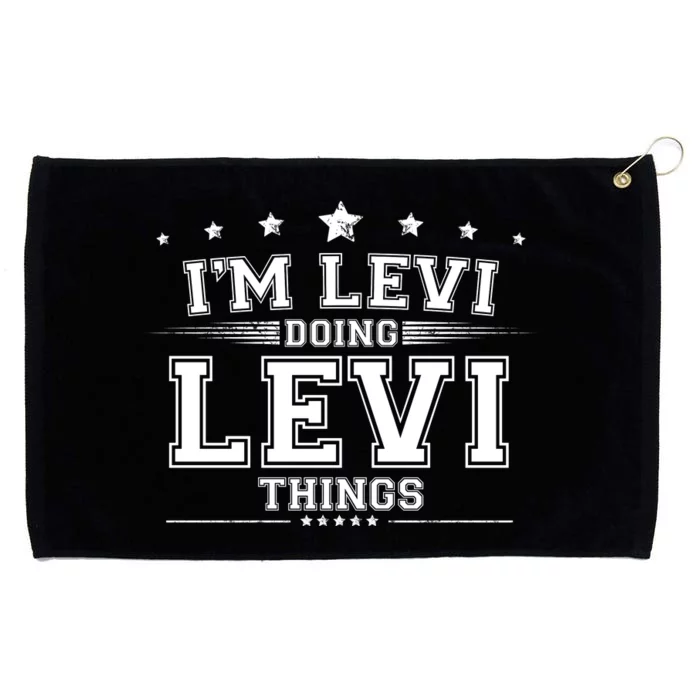 Im Levi Doing Levi Things Grommeted Golf Towel