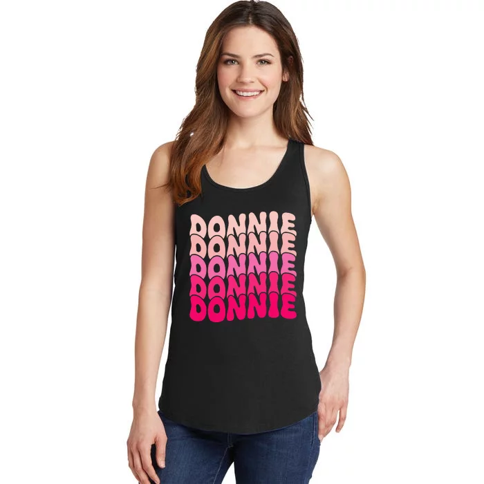 I Love Donnie Vintage Personalized Design Ladies Essential Tank