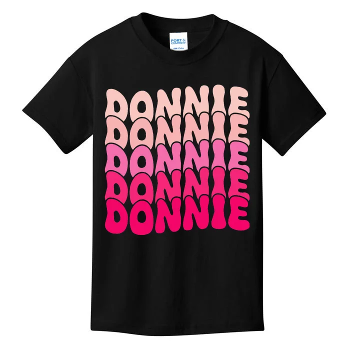 I Love Donnie Vintage Personalized Design Kids T-Shirt