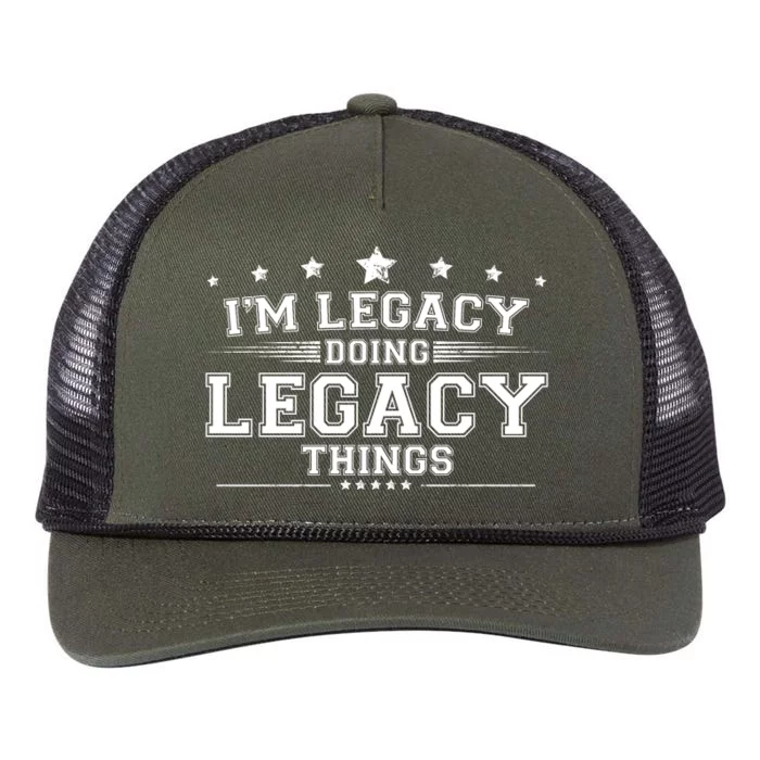 Im Legacy Doing Legacy Things Retro Rope Trucker Hat Cap