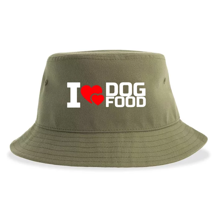 I Love Dog Food Sustainable Bucket Hat