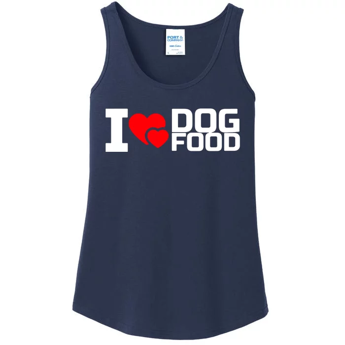 I Love Dog Food Ladies Essential Tank