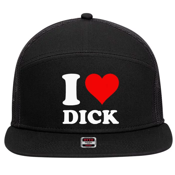 I Love Dick 7 Panel Mesh Trucker Snapback Hat