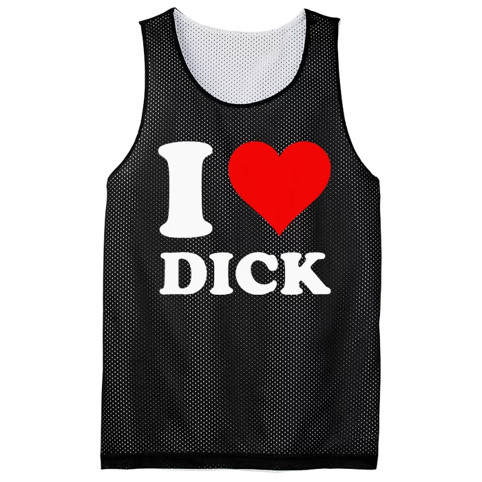 I Love Dick Mesh Reversible Basketball Jersey Tank