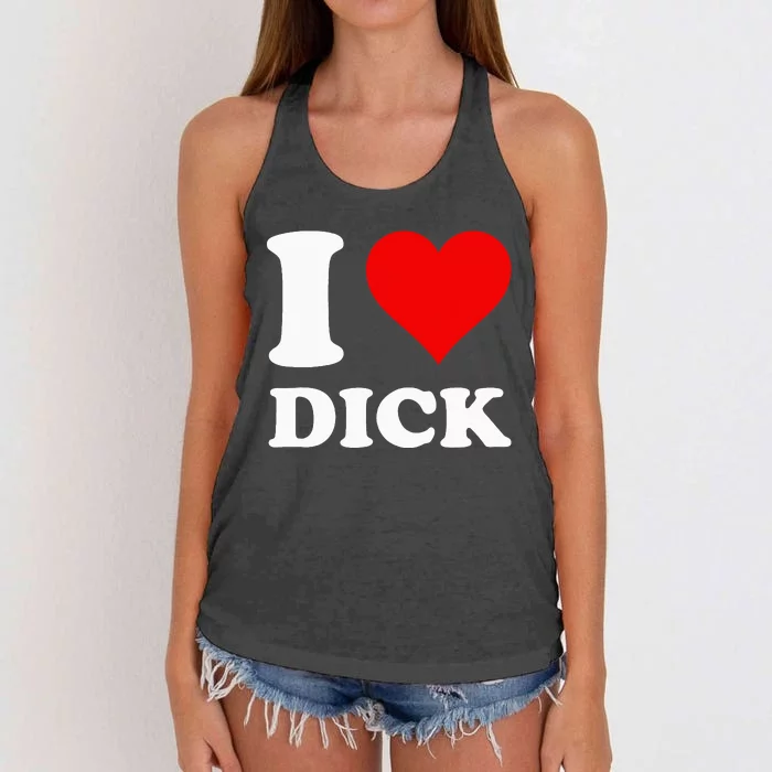 I Love Dick Women's Knotted Racerback Tank