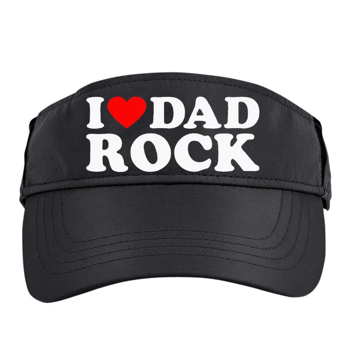 I Love Dad Rock Funny Old Classic Music Humor Statement Adult Drive Performance Visor