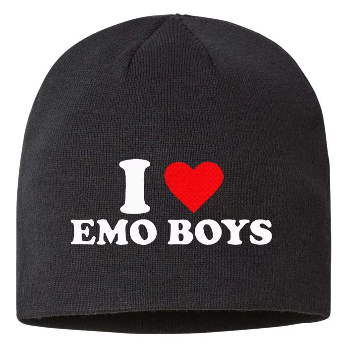 I Love Emo Boy I Love Emoboy 8 1/2in Sustainable Knit Beanie