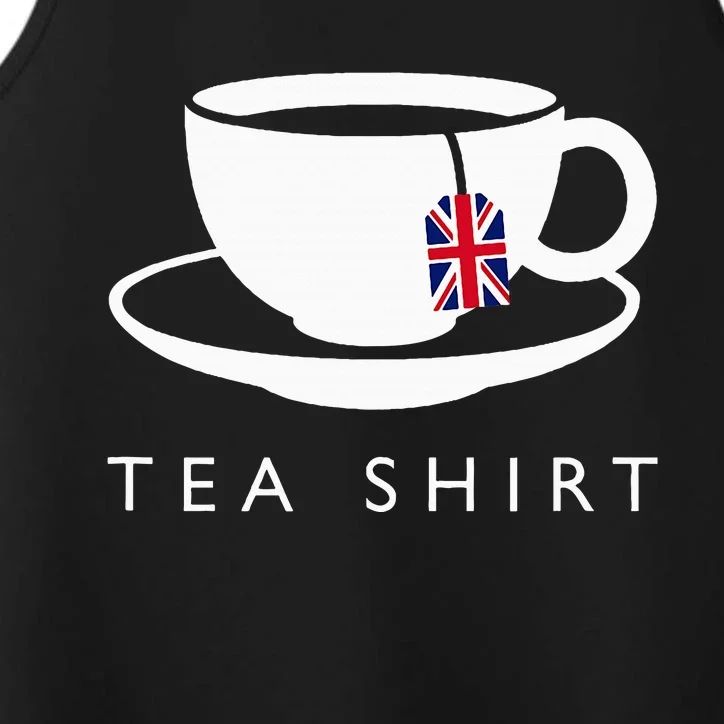 I Love English Tea Uk Flag Fun Novelty Souvenir Memorabilia Performance Tank