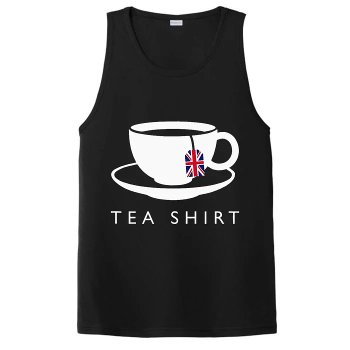 I Love English Tea Uk Flag Fun Novelty Souvenir Memorabilia Performance Tank