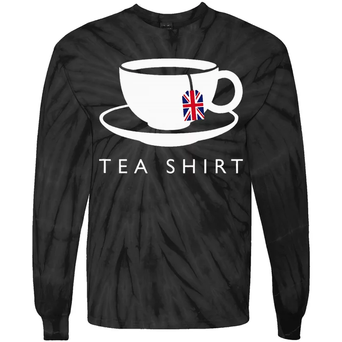 I Love English Tea Uk Flag Fun Novelty Souvenir Memorabilia Tie-Dye Long Sleeve Shirt