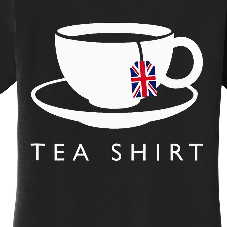 I Love English Tea Uk Flag Fun Novelty Souvenir Memorabilia Women's T-Shirt