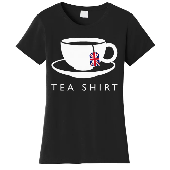 I Love English Tea Uk Flag Fun Novelty Souvenir Memorabilia Women's T-Shirt