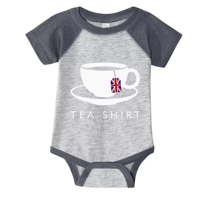 I Love English Tea Uk Flag Fun Novelty Souvenir Memorabilia Infant Baby Jersey Bodysuit