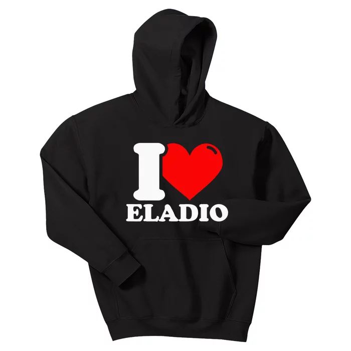 I Love Eladio Kids Hoodie