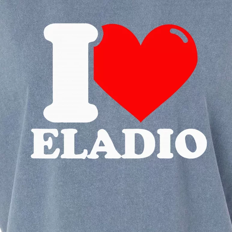 I Love Eladio Garment-Dyed Women's Muscle Tee