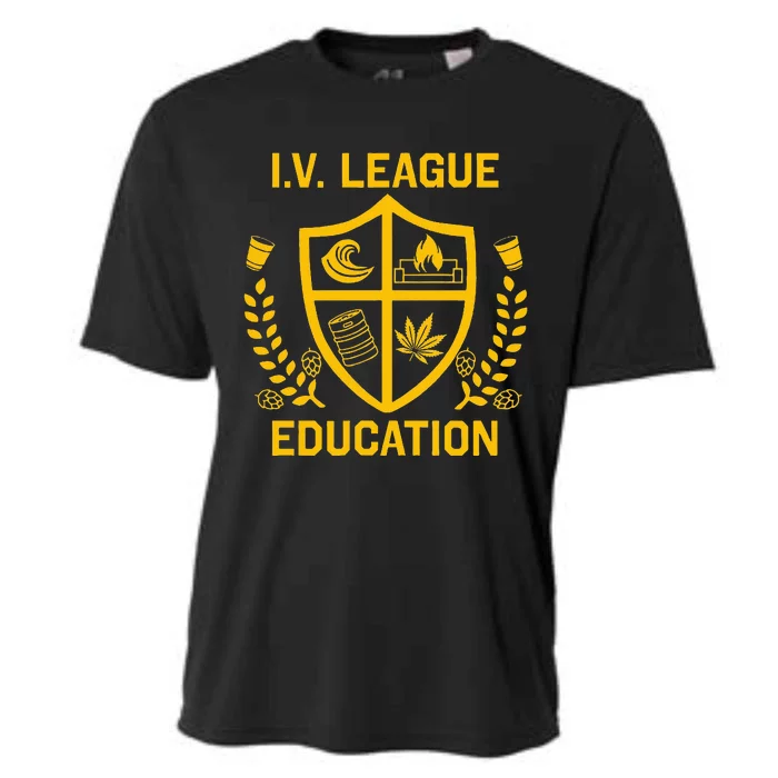 Iv League Education I Partied In Isla Vista Cooling Performance Crew T-Shirt