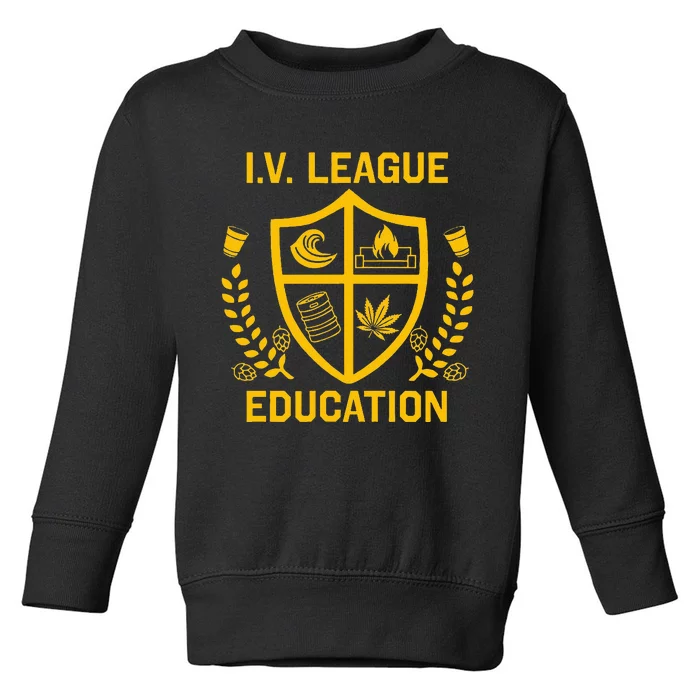 Iv League Education I Partied In Isla Vista Toddler Sweatshirt