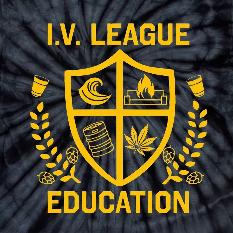 Iv League Education I Partied In Isla Vista Tie-Dye T-Shirt